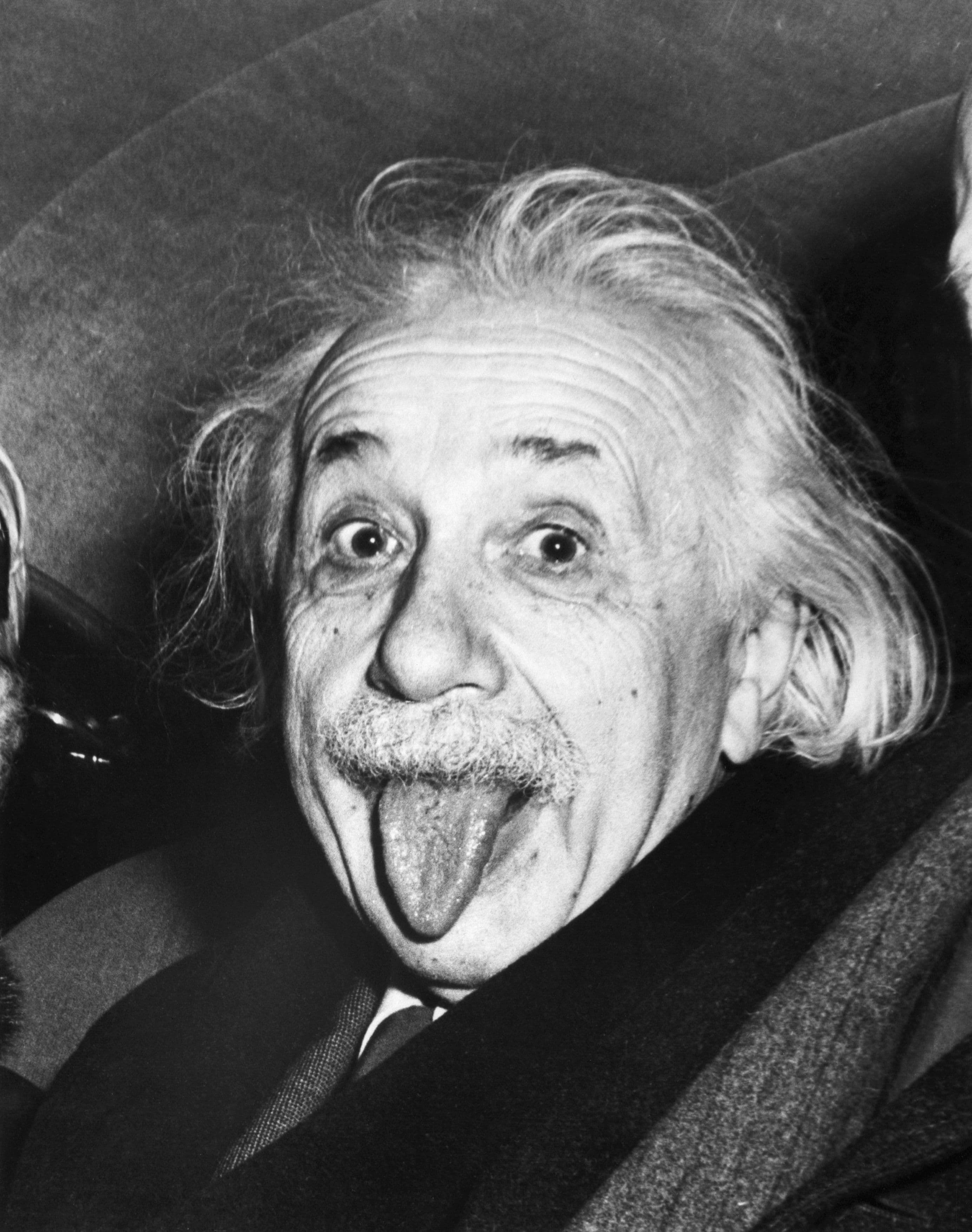 Albert Einstein Black and White Image